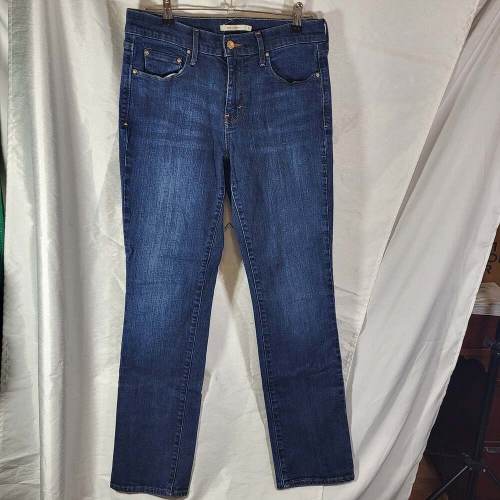Levi's 505 Straight Women's Dark Wash Denim Jeans Size 8M / W29 L32